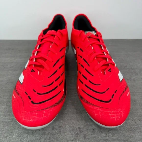 Adidas Predator Pro FG Soccer Cleats - Red/White - ID3856 Men's Size 12